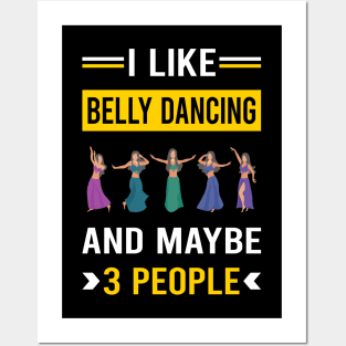 3 People Belly Dancing Dance Bellydance Bellydancing Bellydancer Posters and Art